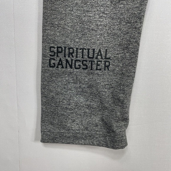 Spiritual Gangster Heather Gray Cropped Leggings - Picture 3 of 6